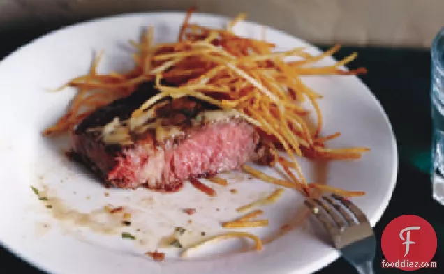 Pan-Seared Rib-Eye Steak with Béarnaise (Entrecôte Béarnaise)