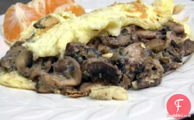 Omelette With Mushrooms for One