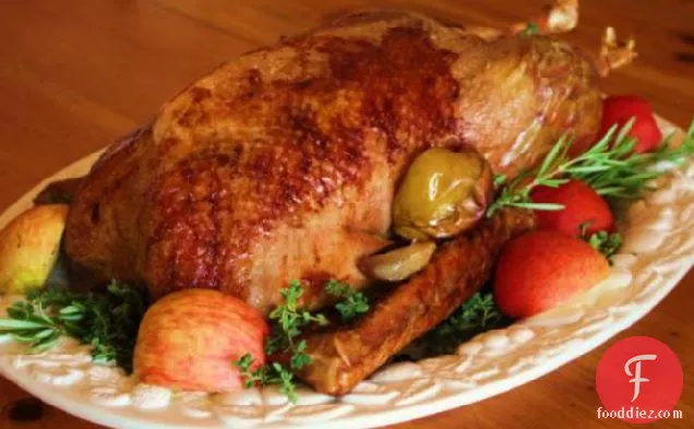 Roast Goose With Apples