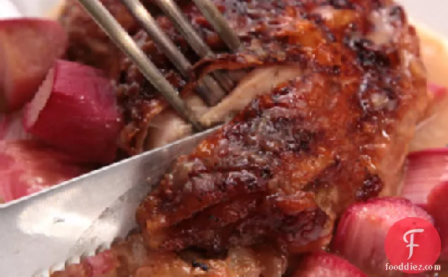 Rhubarb-Braised Chicken Thighs Recipe