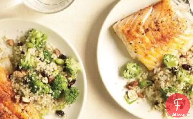 Spiced Cod With Broccoli-quinoa Pilaf