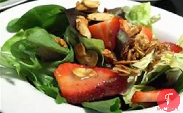Strawberry Salad with Shallot-Honey Vinaigrette
