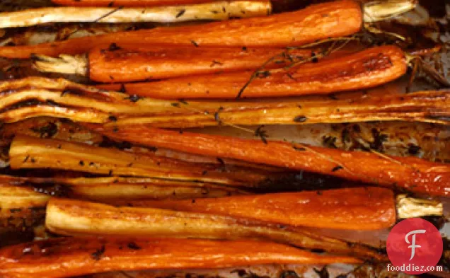 Maple-Glazed Parsnips And Carrots
