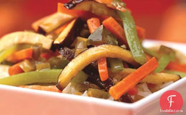 Five-spice Tofu Stir-fry With Carrots And Celery