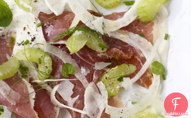 Celery, Prosciutto, And Parsley Salad