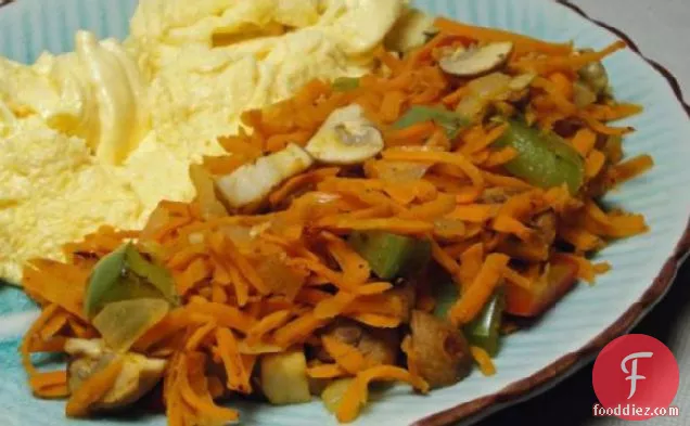 हैश ब्राउन प्रतिस्थापन-सब्जियां