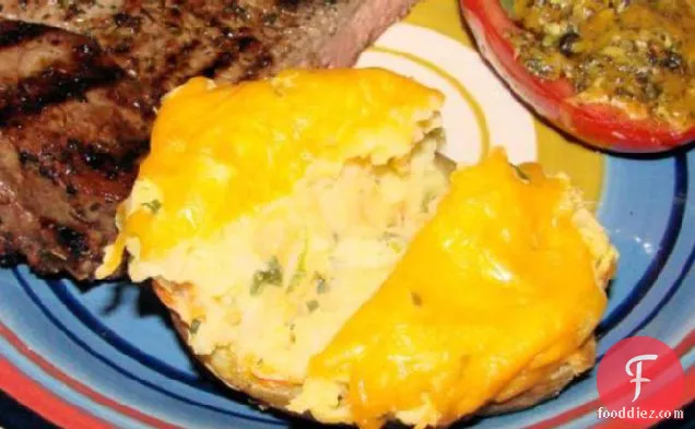 Golden Stuffed Baked Potatoes