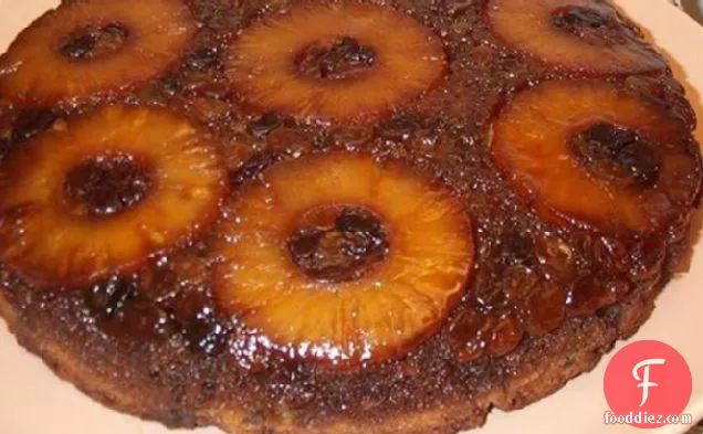 Upside-Down Raisin Carrot Cake