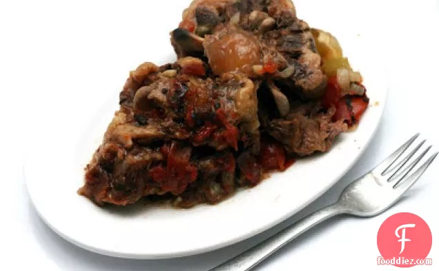 Braised Oxtails With Tomatoes, Celery And Capers