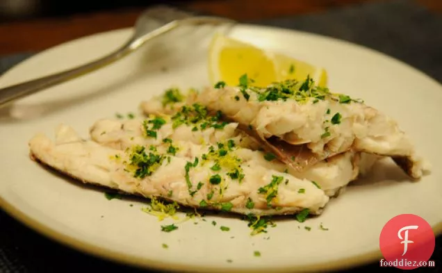 Whole Baked Fish In Sea Salt With Parsley Gremolata