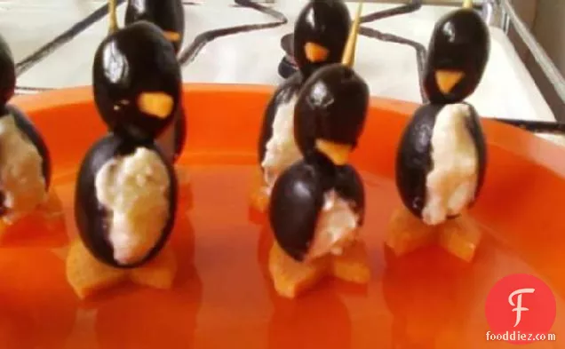 Cream Cheese Penguins