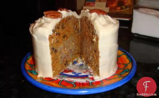 Carrot Cake With Pecan Cream Filling and Cream Cheese Icing