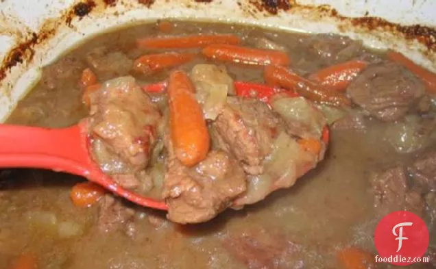 Poor Man's Baked Beef in Beer Sauce Belgian Style