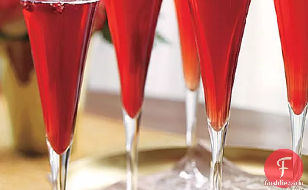 Champagne-Pomegranate Cocktail