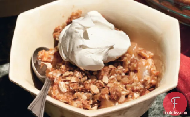 Harvest Pear Crisp with Candied Ginger