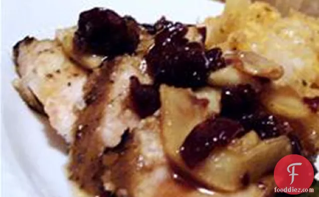 Marinated Pork Medallions with a Ginger-Apple Compote