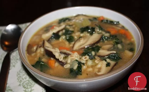 Mushroom-barley Soup With Kale