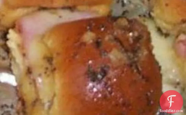 Marinated Ham & Swiss Buns Appetizer