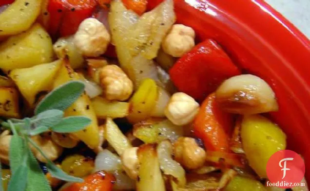 Honey Roasted Vegetables With Macadamia Nuts