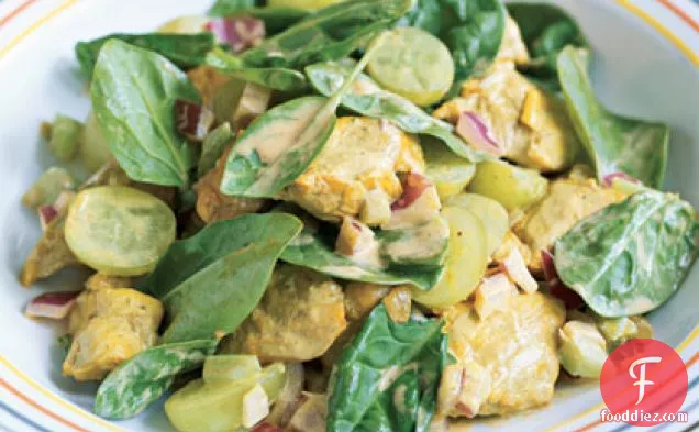 Curried Chicken Salad with Grapes