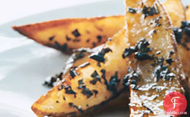 Roasted Potato Wedges with Rosemary Butter