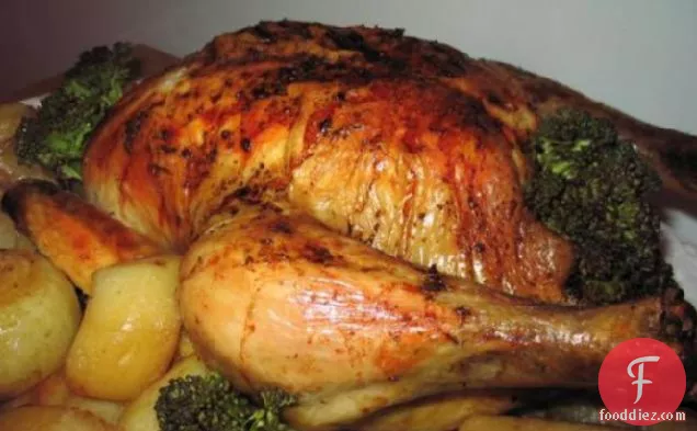 ग्रीक भुना हुआ चिकन और आलू