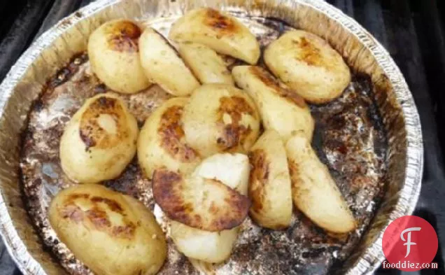 ग्रीक नींबू भुना हुआ आलू