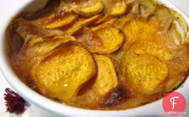 Chipotle Scalloped Sweet Potatoes