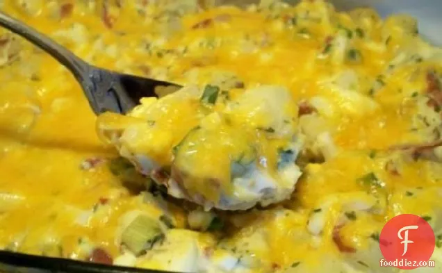 Potato Egg Casserole a La Hot Potato Salad
