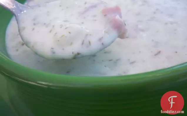 Nordic potato soup with ham