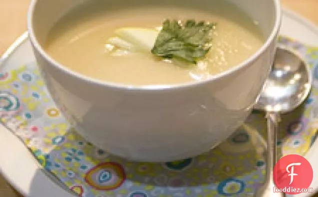 Celery Root And Ginger Gold Apple Soup