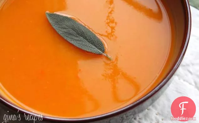 Butternut Squash Soup With Sage