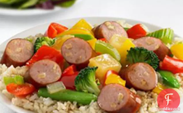 Johnsonville® Apple Chicken Sausage Sweet and Sour Stir Fry