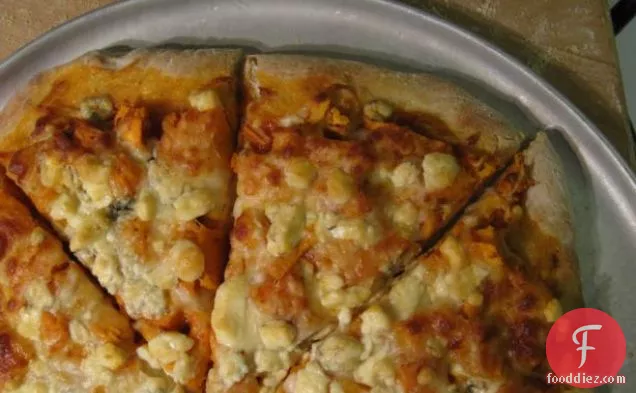 Buffalo Sweet Potato & Blue Cheese Pizza