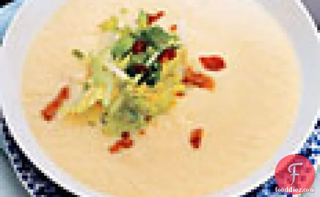 Celery-root Soup With Bacon And Green Apple