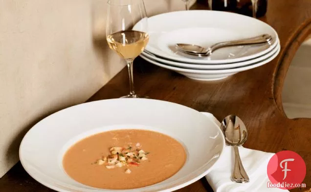 Smoked Salmon and Celery Root Bisque