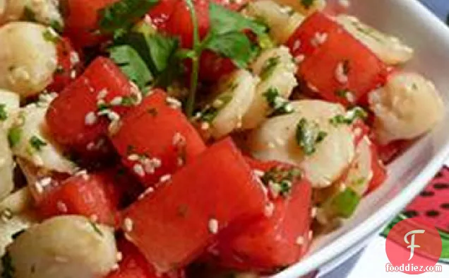 Watermelon and Sesame Seed Salad