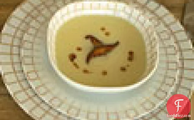 Celery-Root Bisque with Shiitakes