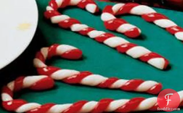 Pulled Taffy Candy Canes