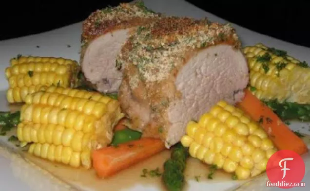 Apricot Pork With Herb Crust