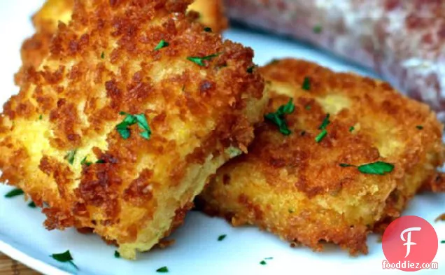 Dinner Tonight: Cheddar Scallion Polenta Croquettes