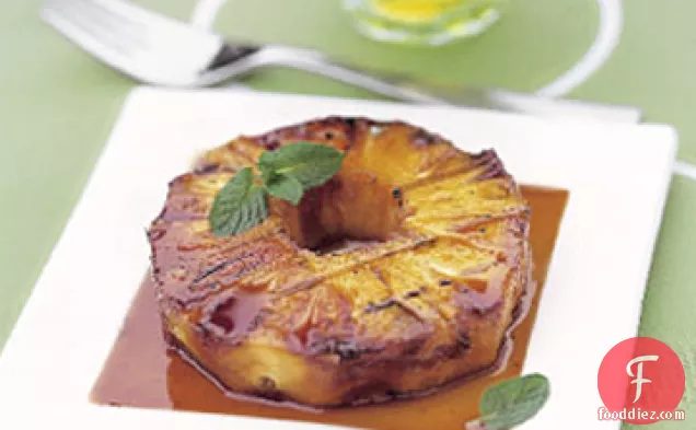 हनी-ग्लेज़ेड ग्रिल्ड अनानास