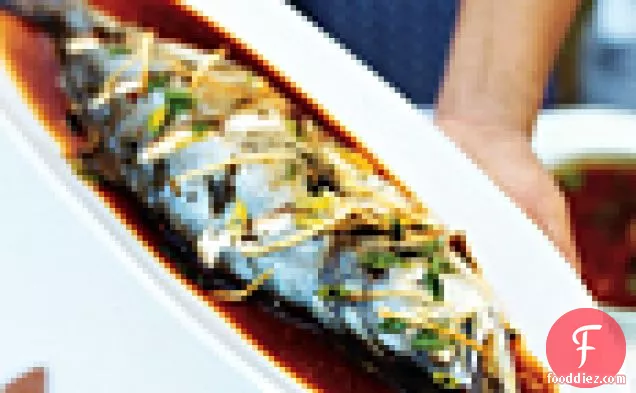 Steamed Fish with Scallions and Ginger