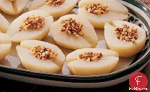 Almond-Stuffed Pears