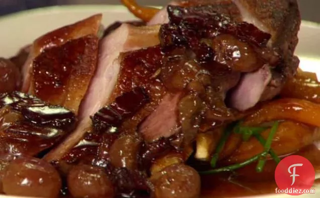 Seared Duck Breast with Grape Sauce