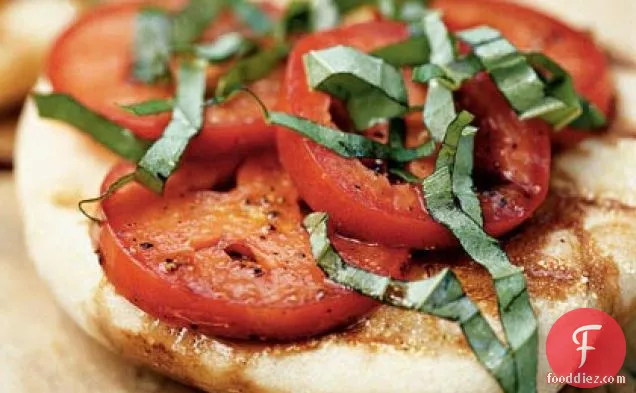 Grilled Flatbreads with Tomatoes and Basil