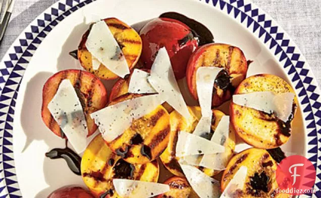 Grilled Stone Fruit with Balsamic Glaze