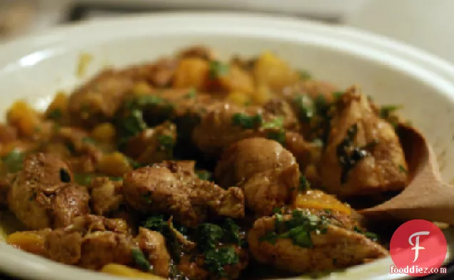 Curried Chicken with Apricots