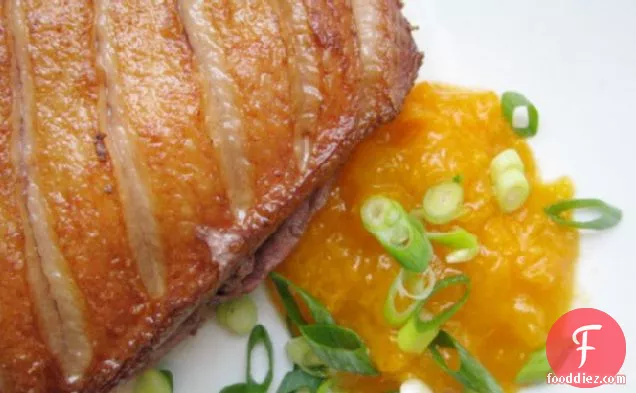Sunday Supper: Seared Duck Breast and Apricot Compote