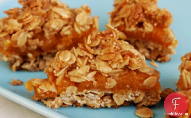 Crumbly Oat and Apricot Bars